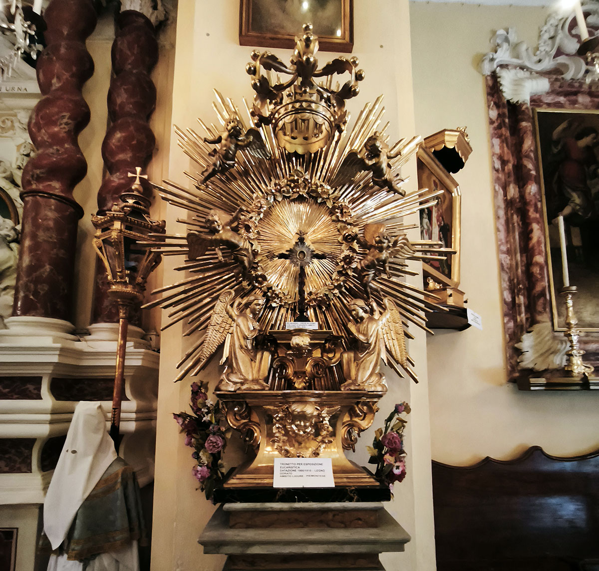 Reliquiario settecentesco in argento della Confraternita del Gonfalone