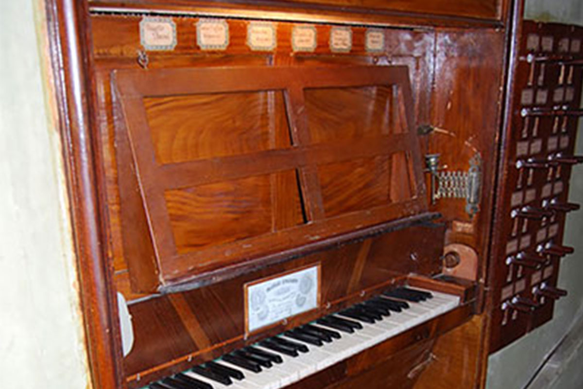 Dettaglio dei registri dell'organo Lingiardi